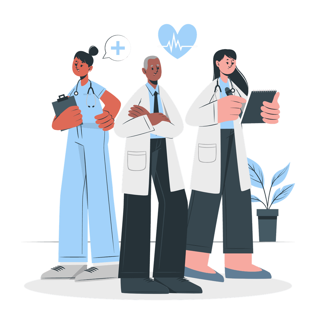 Dentist Team Illustration